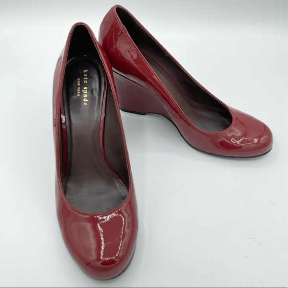 Kate Spade Red Chestnut Amory Shoes Women’s size 9.5 - Picture 1 of 15